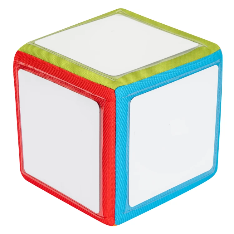 Kieszonka kostki edukacyjnej Akson — przezroczysta kieszonka 12x12cm umożliwiająca włożenie karty suchościeralnej i szybką wymianę treści