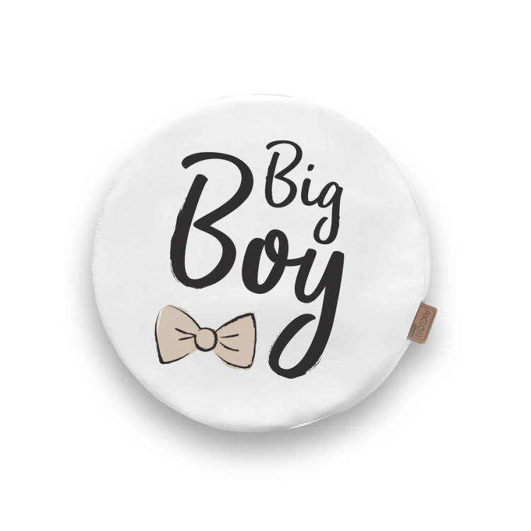 Porównanie wzorów poduszek Akson — Little Princess, Big Boy i Be Happy pokazane obok siebie