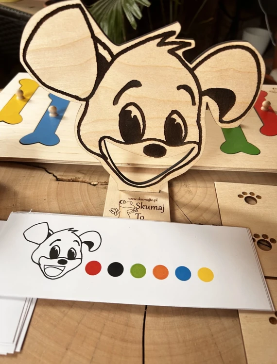 Podstawka do kodowania 23x15x0,3 cm z zestawu Głodna psinka Halinka EDUBOBO
