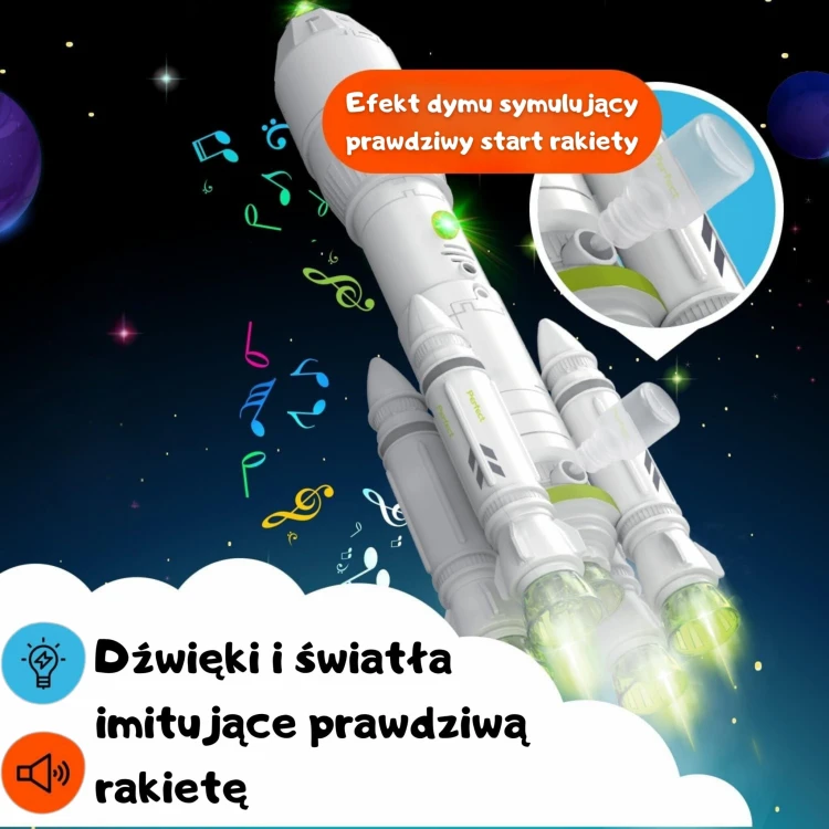 Pipeta do napełniania zbiorniczka wodą w interaktywnej rakiecie Woopie