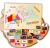Drewniana mapa Australii i Oceanii 50x40 cm z flagami edukacyjnymi EDUBOBO
