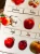 Realistyczne ilustracje jabłek odmian Golden delicious i Szara reneta w układance EDUBOBO