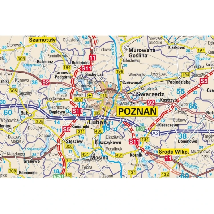 Opakowanie mapy magnetycznej Polski w drewnianej skrzyni KARTA