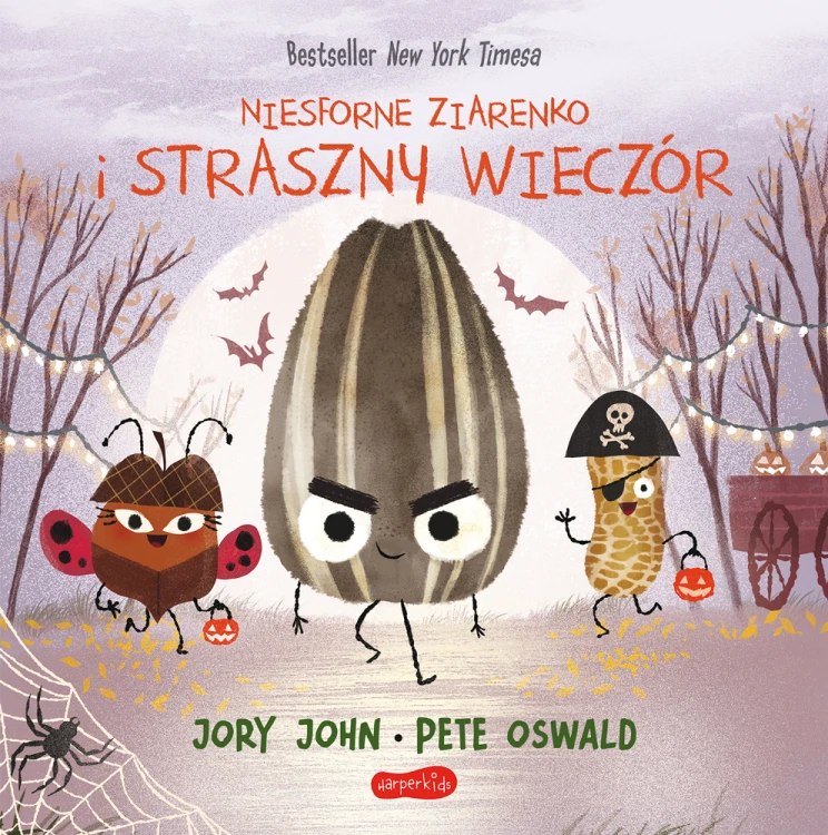 Okładka książki Niesforne Ziarenko i straszny wieczór autorstwa HARPERKIDS z ilustracją Halloween