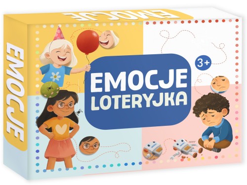 Kangur Loteryjka Emocje – gra edukacyjna dla dzieci 3+, 4 plansze i 24 żetony
