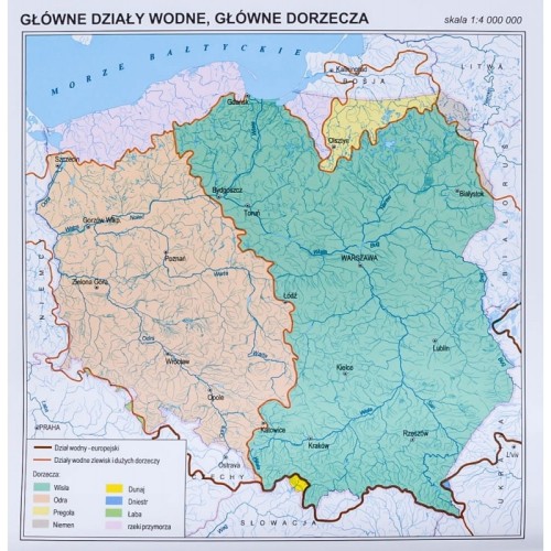 Polska fizyczna 104×120 cm – mapa magnetyczna