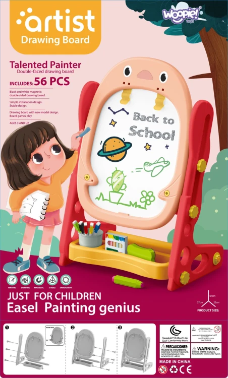 Zestaw magnetycznych liczb i znaków matematycznych do tablicy WOOPIE w różnych kolorach