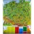 Mapa Polska w obrazkach do wpinania KARTA w rozmiarze 100x124 cm z aluminiową ramą