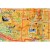 Cała mapa USA 160x120 cm oprawiona w aluminiową ramę, gotowa do montażu