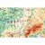 Zbliżenie na szczegółowe oznaczenia geograficzne na mapie fizycznej Europy KARTA