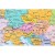 Widok aluminiowej ramy i podkładu korkowego mapy politycznej Europy 160x110 cm KARTA