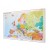 Mapa polityczna Europy 160x110 cm KARTA na korku do wpinania z aluminiową ramą