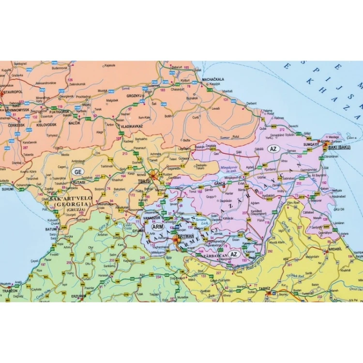 Polityczna mapa korkowa Europy 148x98 cm KARTA z widocznymi granicami państw