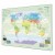 Mapa Świata strefy klimatyczne 156x111 cm KARTA w aluminiowej ramie
