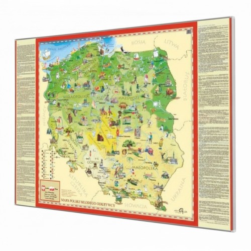 Polska Młodego Odkrywcy 140×100 cm – mapa do wpinania