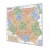 Mapa Polski administracyjna 120x110 cm KARTA z ramą aluminiową i narożnikami z tworzywa