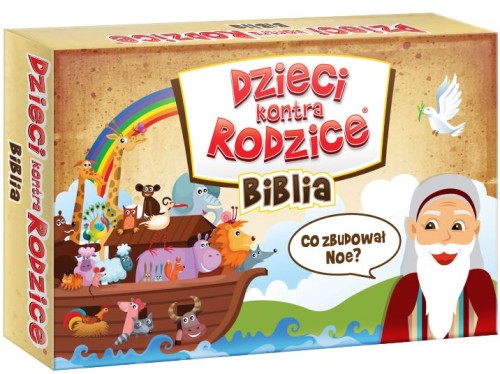 Gra Biblia dzieci kontra rodzice KANGUR - pudełko i karty gry edukacyjnej