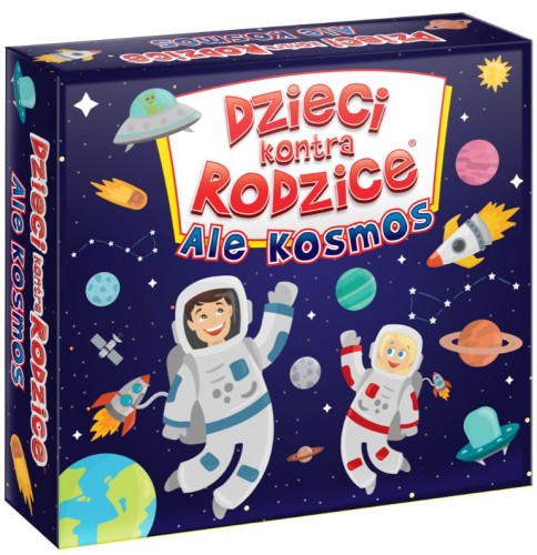 Gra Maxi Ale Kosmos dzieci kontra rodzice KANGUR - pudełko i elementy