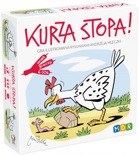 Gra Kurza Stopa MDR – ilustracja kart i elementy gry