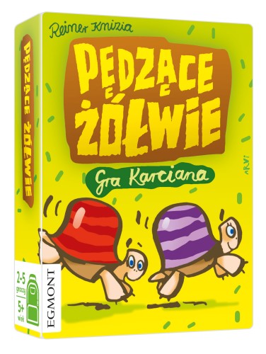 Gra Pędzące żółwie EGMONT karta ruchu z żółwiem w dynamicznym ujęciu