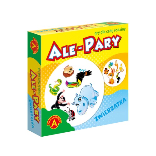 Gra karciana Mini Ale Pary Zwierzątka ALEXANDER – kolorowe ilustracje zwierząt na kartach