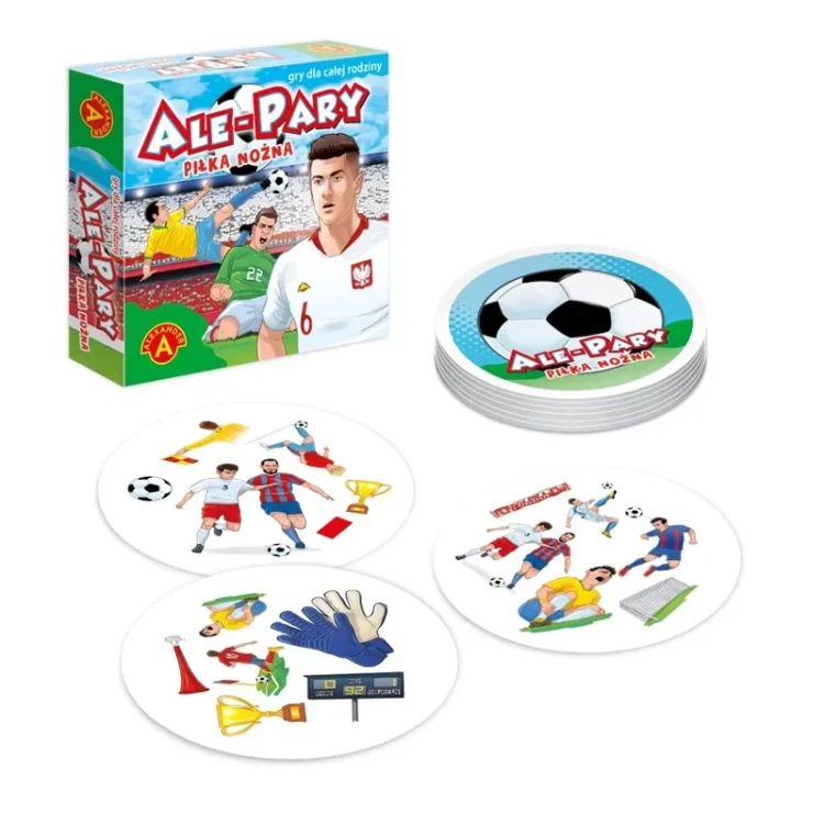 Gra karciana Mini Ale Pary piłka nożna ALEXANDER - zestaw kart z motywem piłkarskim
