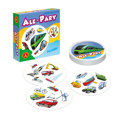 Zestaw Mini ale pary pojazdy ALEXANDER z 31 okrągłymi kartami i instrukcją