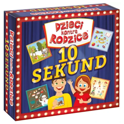 Kolorowe karty z gry Dzieci kontra Rodzice 10 sekund marki KANGUR