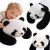 Widok pluszaka Panda w pozycji stojącej; waga 1,5 kg i wysokość 65 cm widoczne proporcje przytulanki