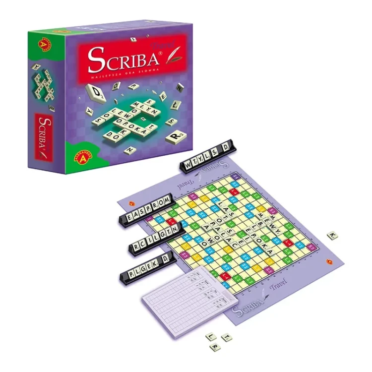 Tabliczki z literami do gry Scriba Travel marki ALEXANDER