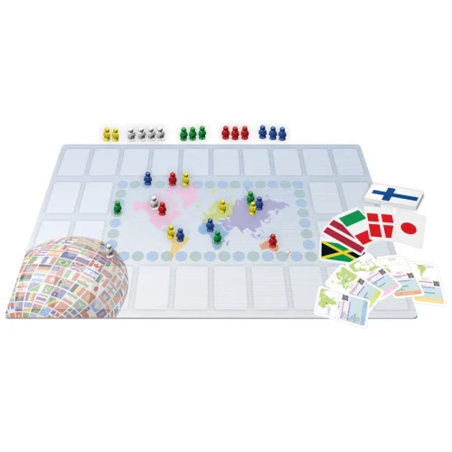 Zestaw gry wszystkie państwa świata z kartami i pionkami marki TACTIC GAMES