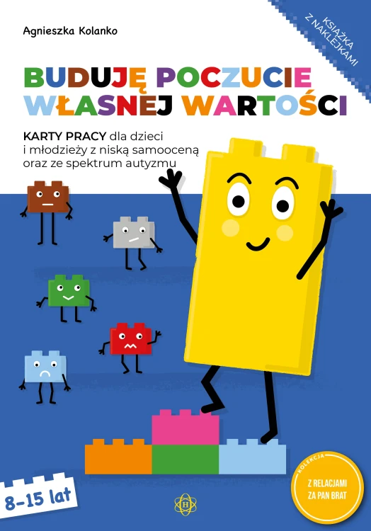 Okładka kart pracy Buduję poczucie własnej wartości HARMONIA dla dzieci i młodzieży 8–15 lat