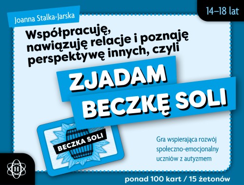 Gra terapeutyczna Zjadam beczkę soli HARMONIA - widok opakowania i kart