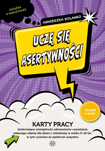 Okładka edukacyjnego zestawu kart pracy Uczę się asertywności HARMONIA dla dzieci i młodzieży