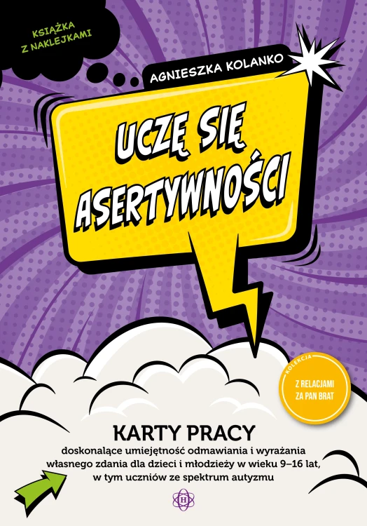 Okładka edukacyjnego zestawu kart pracy Uczę się asertywności HARMONIA dla dzieci i młodzieży