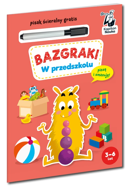 Bazgraki. W przedszkolu zeszyt edukacyjny EDGARD okładka z 2025 roku