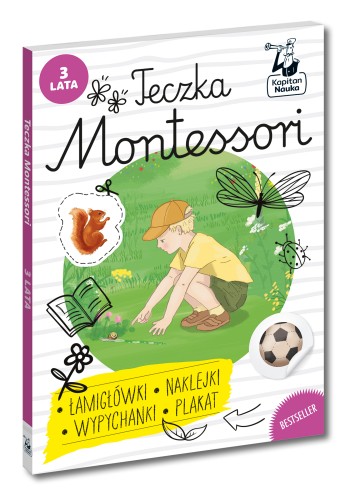 Teczka Montessori Kapitan Nauka 3 lata - zestaw edukacyjny z zeszytem ćwiczeń i wypychankami