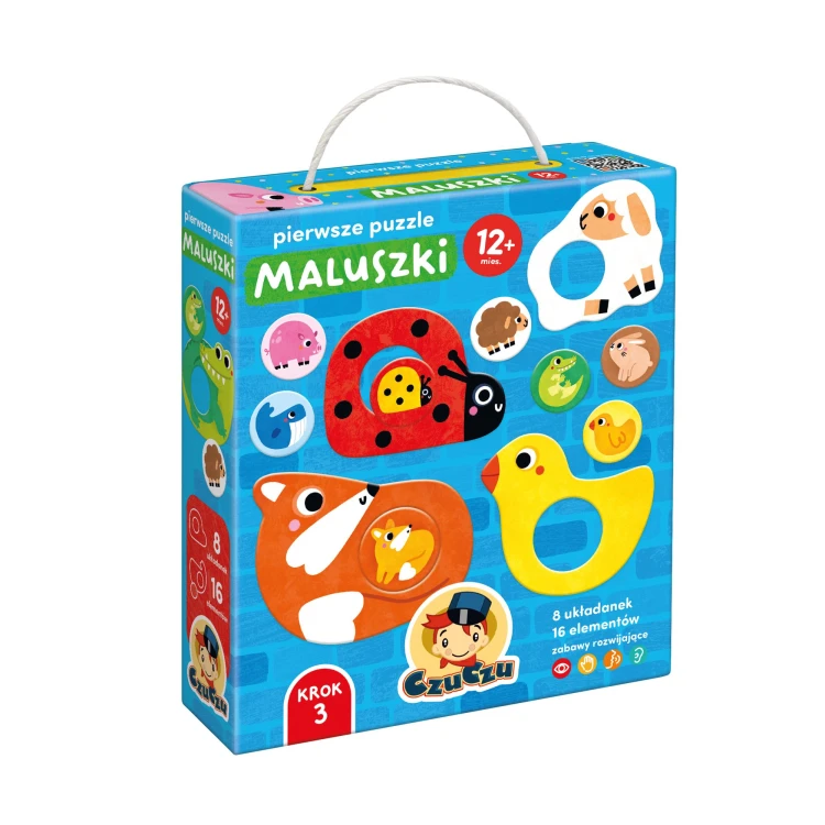 CzuCzu Pierwsze Puzzle Maluszki - zestaw 8 układanek dla najmłodszych dzieci