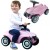 Różowy jeżdzik BIG Bobby Car Neo Pink w widoku bocznym, ergonomiczny pojazd dla dzieci