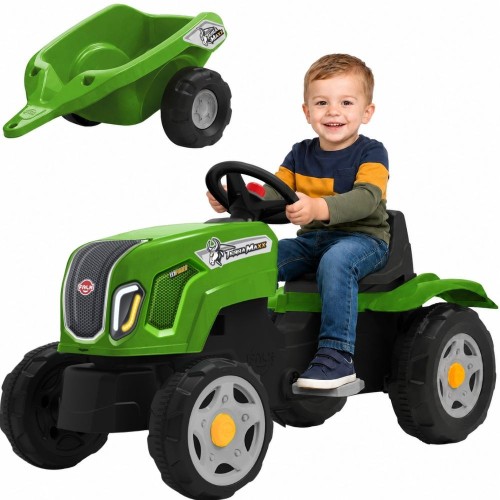 Traktor na pedały Claas Terra Maxx FALK widok z boku z marką na masce