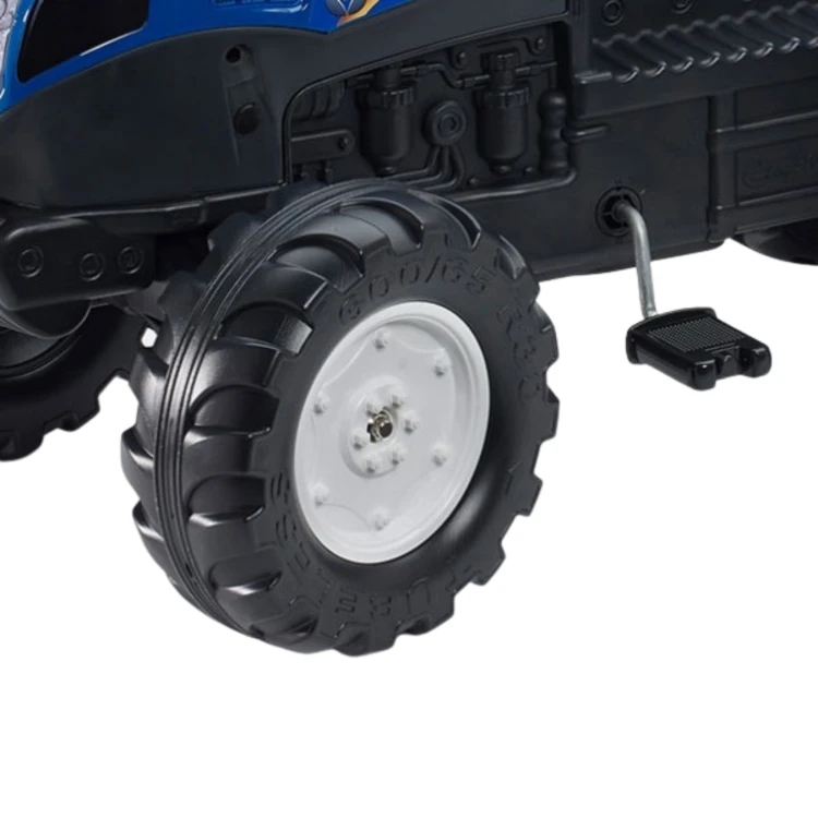 Skrętna kierownica traktora na pedały New Holland T8 FALK widok z góry