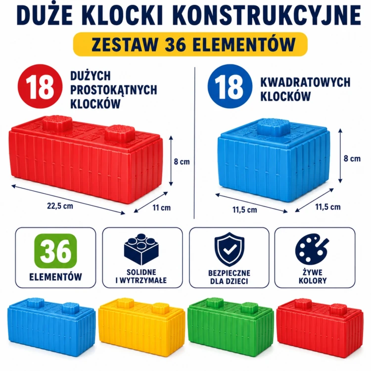 Budowanie konstrukcji i pojazdów z klocków WOOPIE – kreatywna zabawa