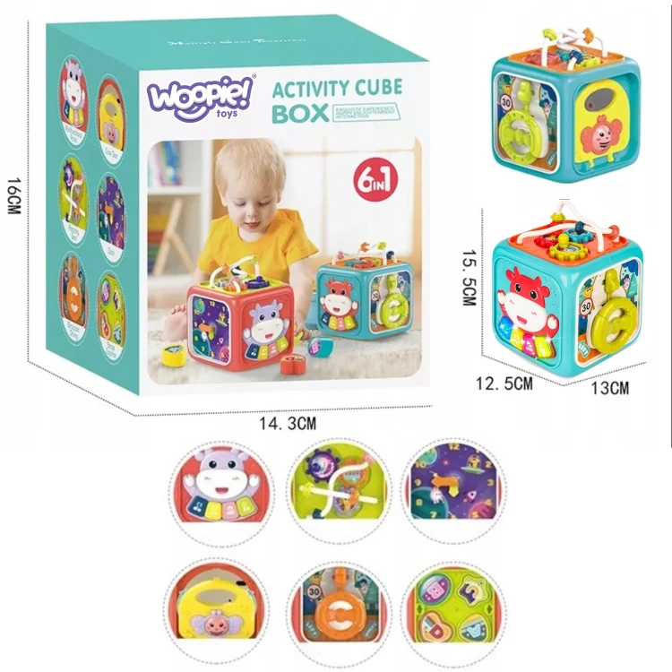 Zabawka Woopie Baby 6w1 - kolorowe elementy stymulujące zmysły i motorykę dziecka