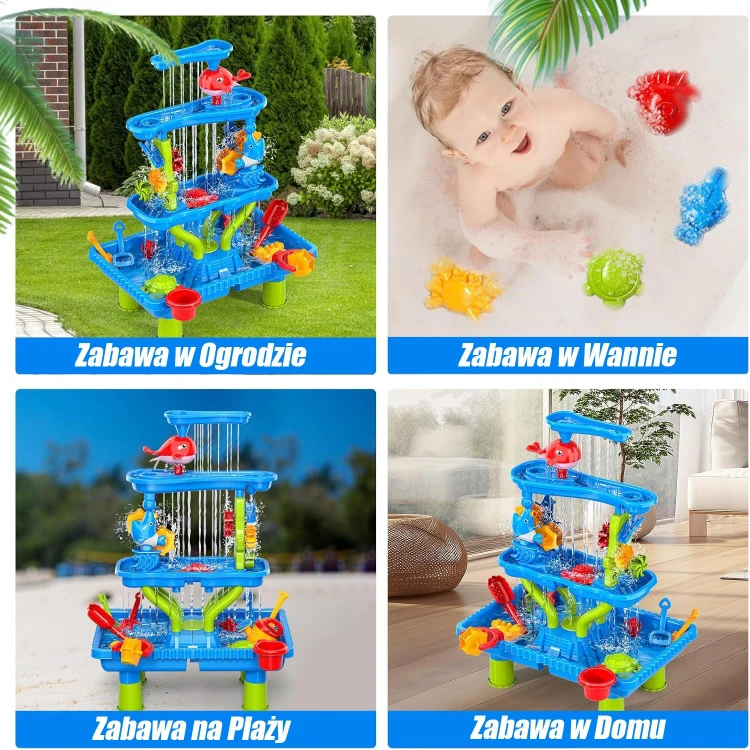 Zabawka do kąpieli WOOPIE 4w1 z elementami wodnymi i piaskowymi