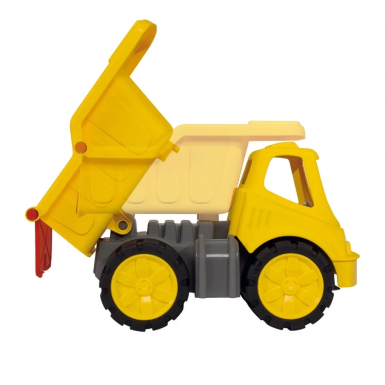 Zbliżenie na wytrzymałe kółka Soft w wywrotce BIG Power Worker Mini