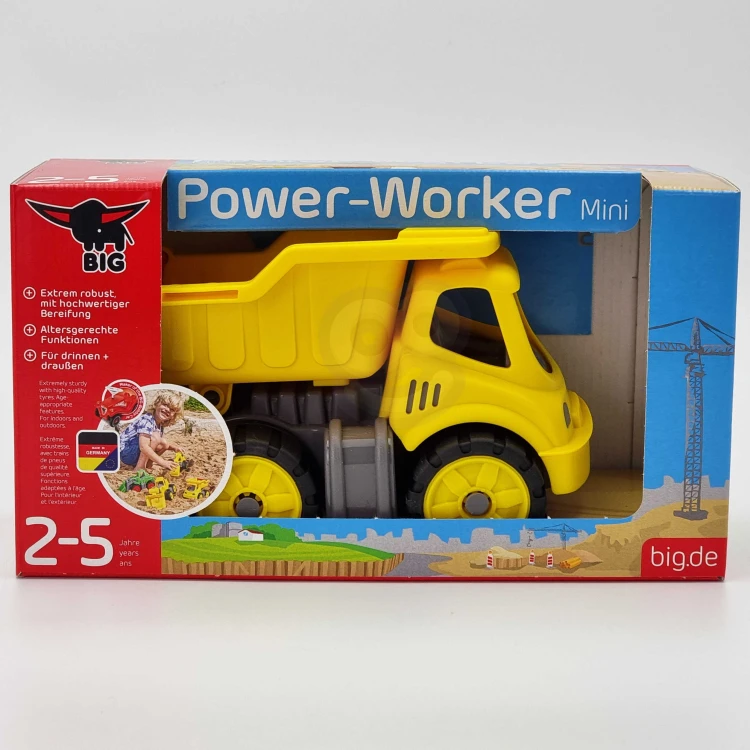 Wywrotka BIG Power Worker Mini – zabawka rozwijająca motorykę i wyobraźnię przestrzenną