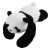Panda w ujęciu na tle pokoju dziecięcego; pluszak obciążeniowy wspierający wyciszenie i sensoryczne potrzeby malucha