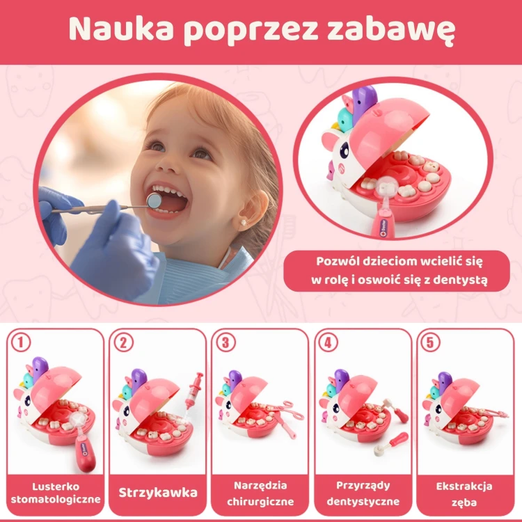 Stetoskop w zestawie WOOPIE z efektami świetlnymi i dźwiękowymi