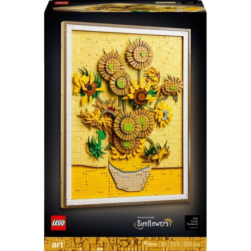 LEGO Art Vincent Van Gogh Sunflowers 31215 — trójwymiarowa dekoracja ścienna z 2615 elementów