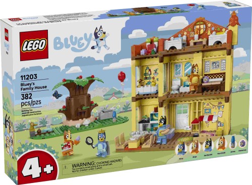 LEGO Bluey Dom rodzinny Blue 11203 - modułowy dom z figurkami rodziny Bluey